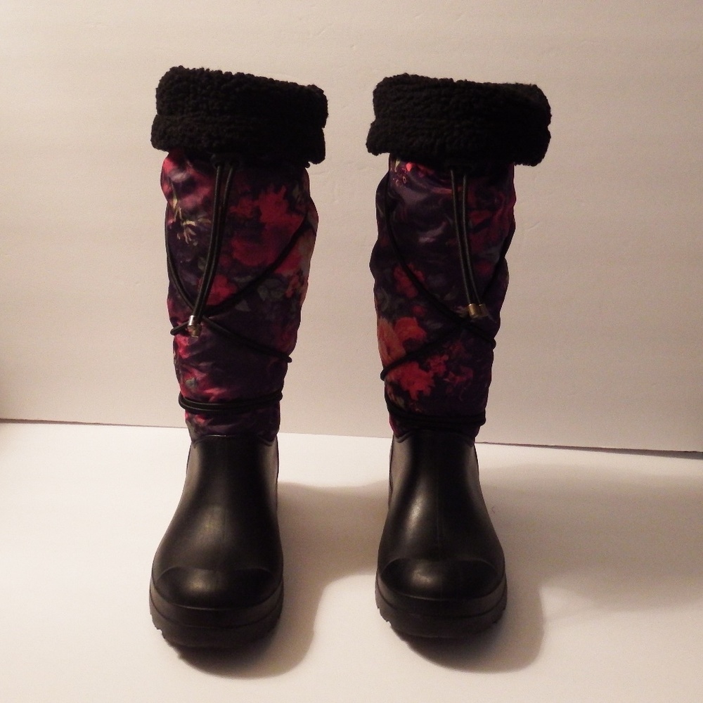 🚫Sold🚫Dirty Laundry Floral High Boots Size 7 - Picture 3 of 6